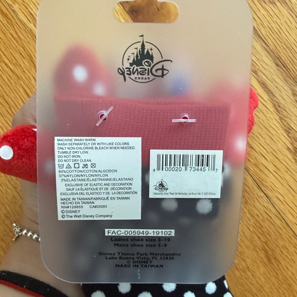 NWT - Minnie Mouse Inspired Socks - Picture 4 of 4